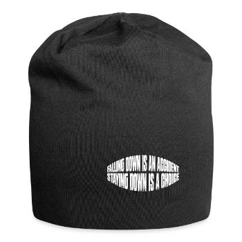 Falling Is An Accident, Staying Down Is A Choice 7 - Jersey Beanie - black - Front