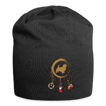 Norfolk Terrier Weihnachten Weihnachtstraumfänger - Jersey-Beanie - Schwarz - Vorne