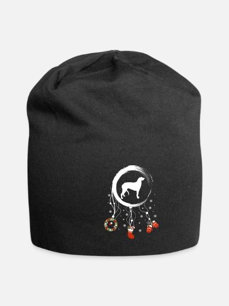 Schottischer Deerhound Weihnachten Weihnachtstraum - Jersey-Beanie - Schwarz