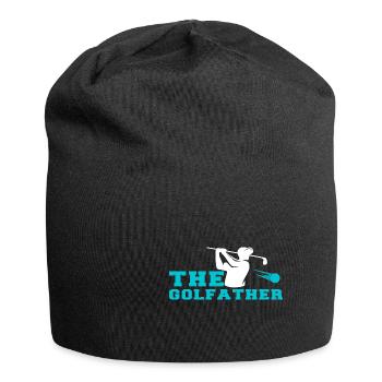 Golf Geschenk Witz Golfspieler Golfer - Jersey-Beanie - Schwarz - Vorne
