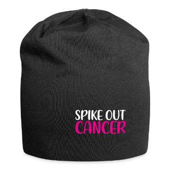 Pointe vers le haut du cancer - Bonnet en jersey - noir - Devant