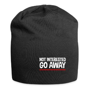 Not Interested Go Away - Jersey Beanie - black - Front
