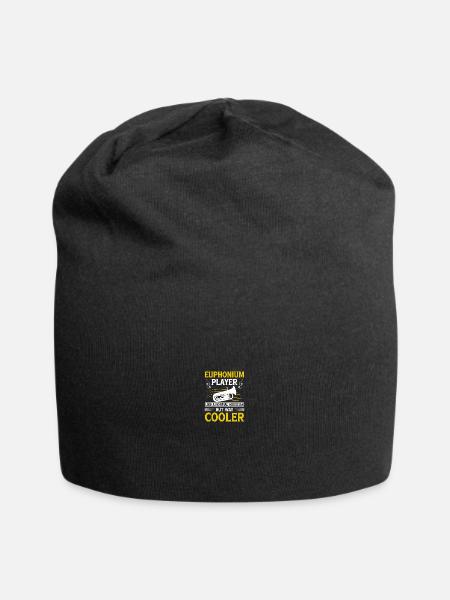 Tiefes Blech Marschieren Bariton Euphonium - Jersey-Beanie - Schwarz