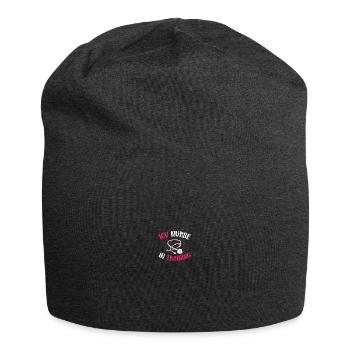 Nurse Intensive Care ICU - Jersey Beanie - charcoal grey - Front