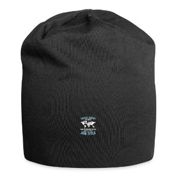 Planificateur de vacances Agence de voyages Agence de voyages - Bonnet en jersey - noir - Devant