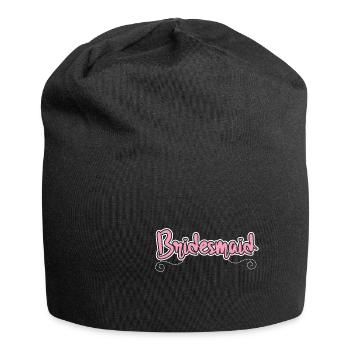 Bridesmaid Cute Artwork - Jersey Beanie - black - Front