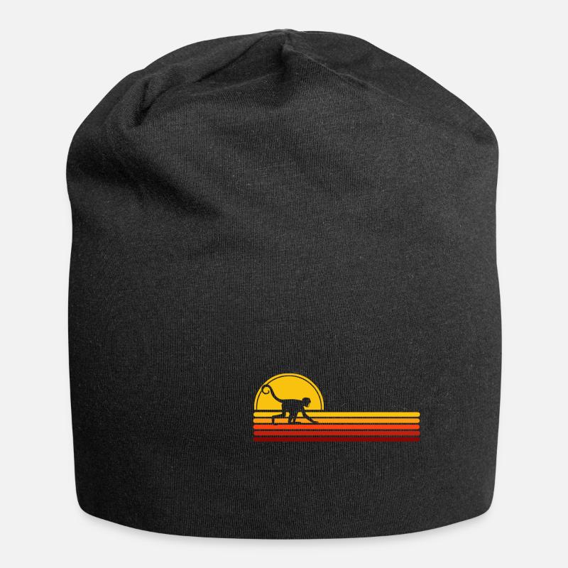 monkey - Jersey Beanie - black