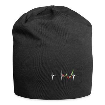 Day Trading Herzschlag EKG Puls Stock Market Trade - Jersey-Beanie - Schwarz - Vorne