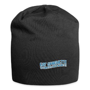 Eat Spaghetti To Forgetti Your Regretti 11 - Jersey-Beanie - Schwarz - Vorne