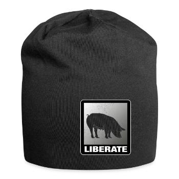 Liberate Vegan Animal Liberation - Jersey-Beanie - Schwarz - Vorne