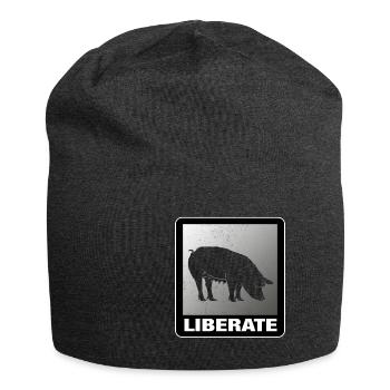 Liberate Vegan Animal Liberation - Jersey-Beanie - Anthrazit - Vorne