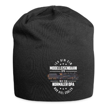 Zug - Jersey-Beanie - Schwarz - Vorne