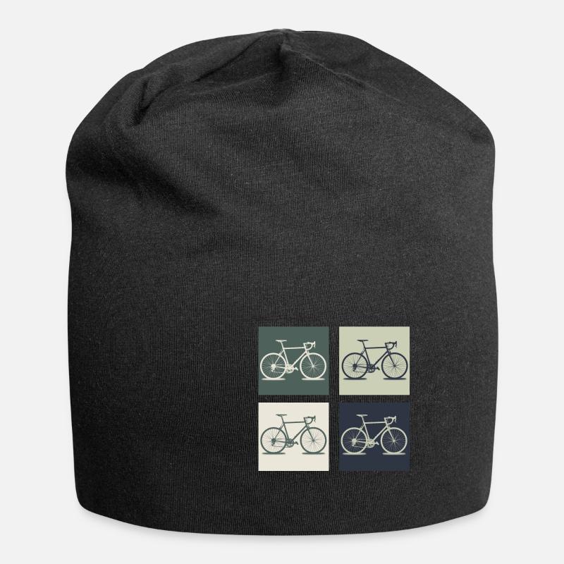 Fahrrad - Jersey-Beanie - Schwarz