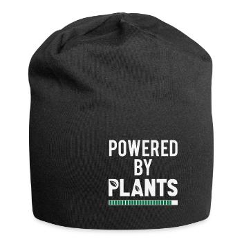 Vegan Fleischlos Tierlieb & Veganer - Jersey-Beanie - Schwarz - Vorne