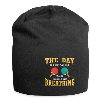 Lustiger Tischtennis Spruch Tischtennis - Jersey-Beanie - Schwarz - Vorne