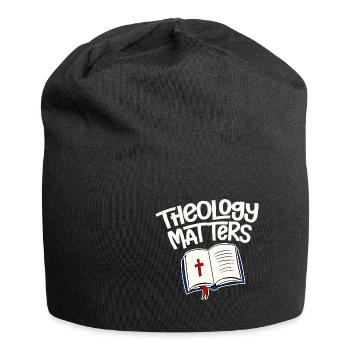 Questions de théologie 4 - Bonnet en jersey - noir - Devant