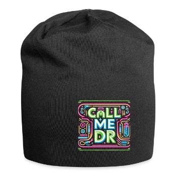 Call Me Dr 32 - Jersey Beanie - black - Front