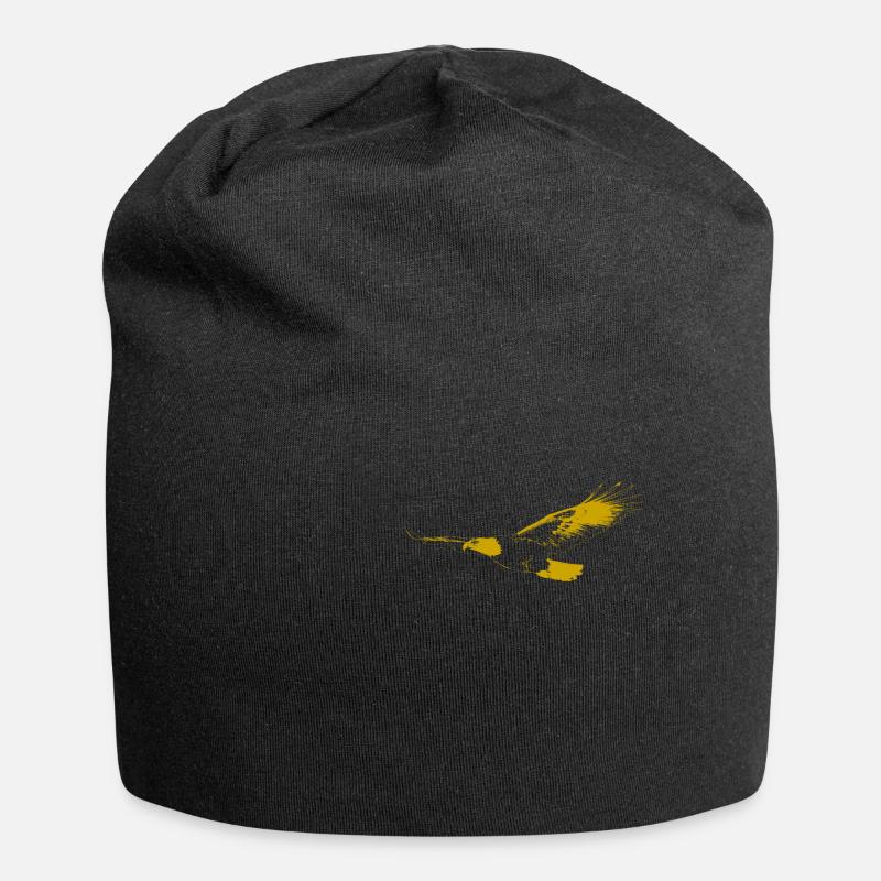 Der Goldene Adler - Jersey-Beanie - Schwarz