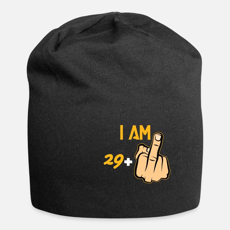 30. Geburtstag - Jersey-Beanie - Schwarz