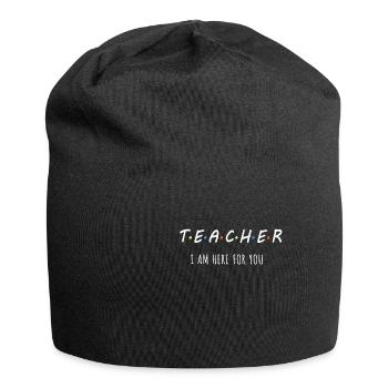 Ich bin für Dich da! Lehrer Schüler Schule Shirt - Jersey-Beanie - Schwarz - Vorne