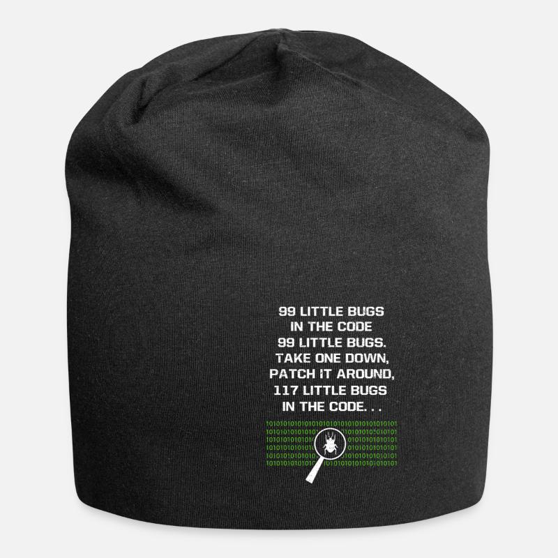 99 kleine Fehler im Code Computer Geek Programm - Jersey-Beanie - Schwarz