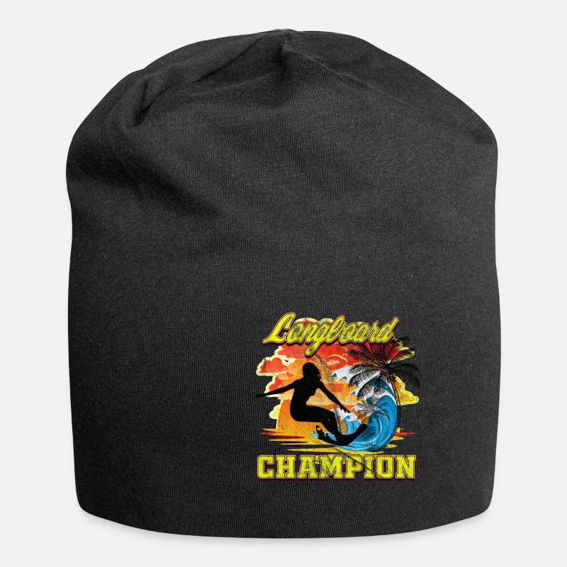 Surf Longboard CHAMPION - Jersey Beanie - black