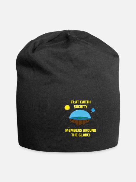 Flat earth - Jersey-Beanie - Schwarz