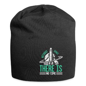 Without space there is no time - Jersey-Beanie - Schwarz - Vorne