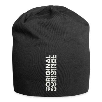 60th Birthday Man Woman Original Vintage 1963 - Jersey Beanie - black - Front