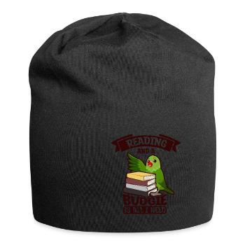 Papagei Sittich - Jersey-Beanie - Schwarz - Vorne