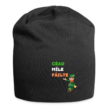 Irish Luck & Welcome Tee: Leprechaun Charm - Jersey Beanie - black - Front