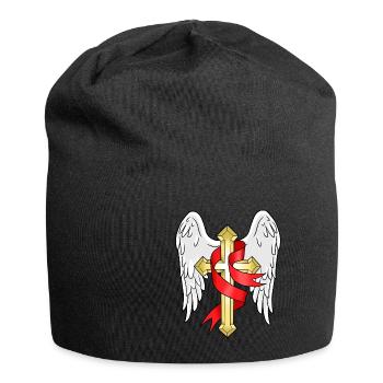 Croix Chrétiens Jésus Don Religion Pape - Bonnet en jersey - noir - Devant