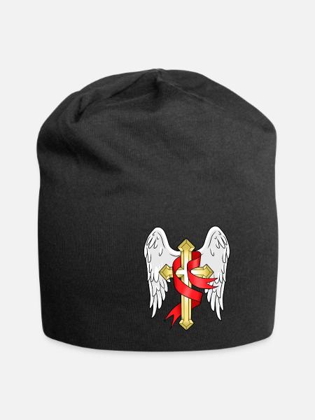 Croix Chrétiens Jésus Don Religion Pape - Bonnet en jersey - noir