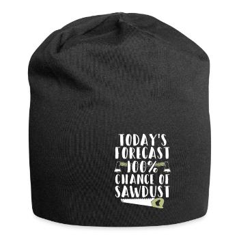 Chemise forestière drôle menuisier menuisier - Bonnet en jersey - noir - Devant