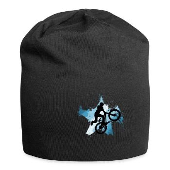 Mountainbike Jump Downhill MTB blue - Jersey Beanie - black - Front