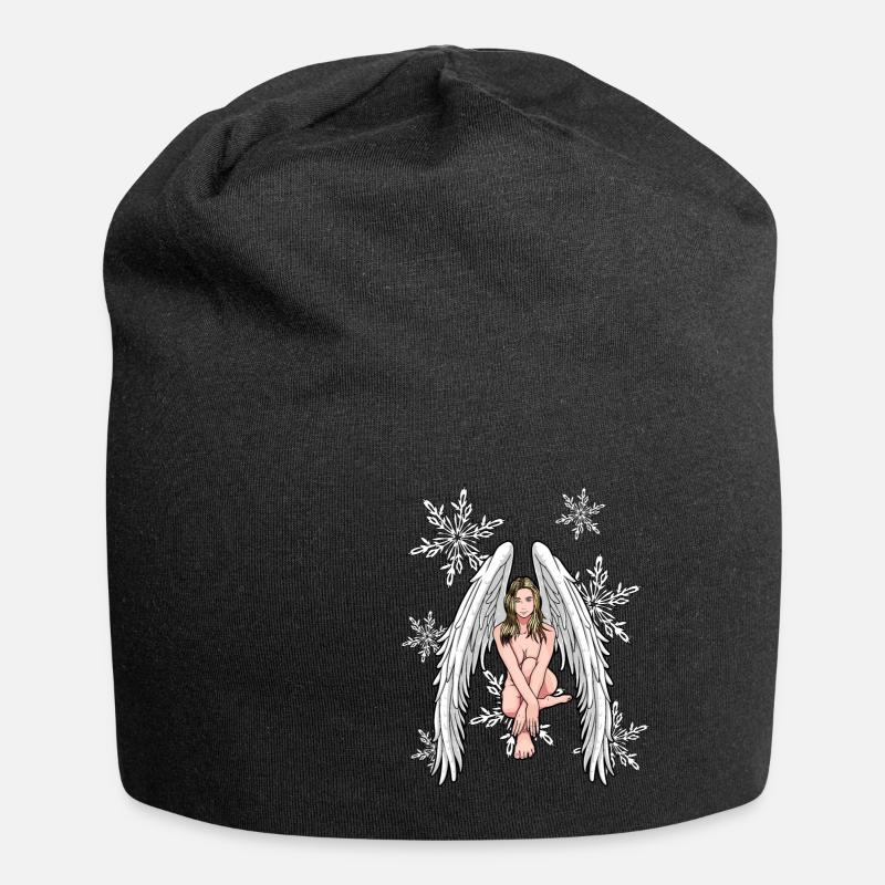 Noël ange de Noël - Bonnet en jersey - noir