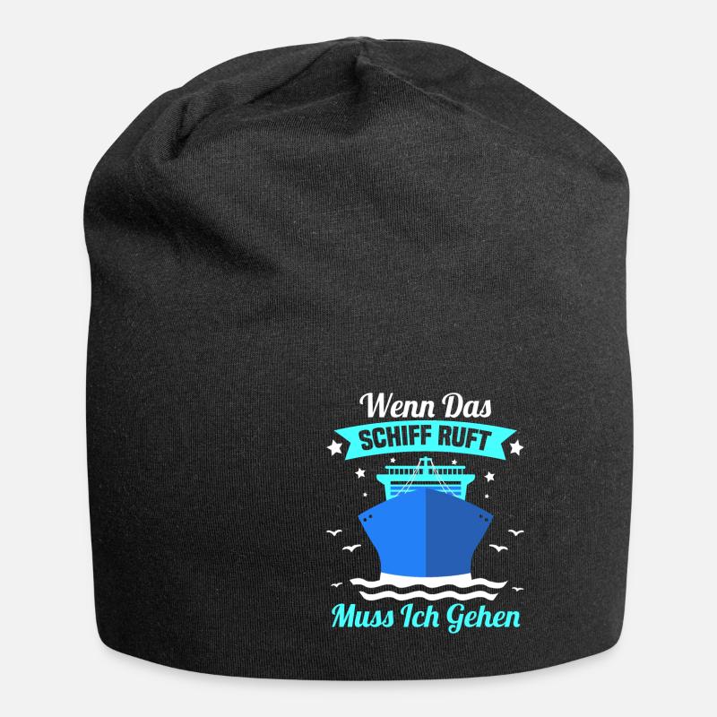 Kreuzfahrt Boot Urlaub Spruch Lustig Geschenk - Jersey-Beanie - Schwarz