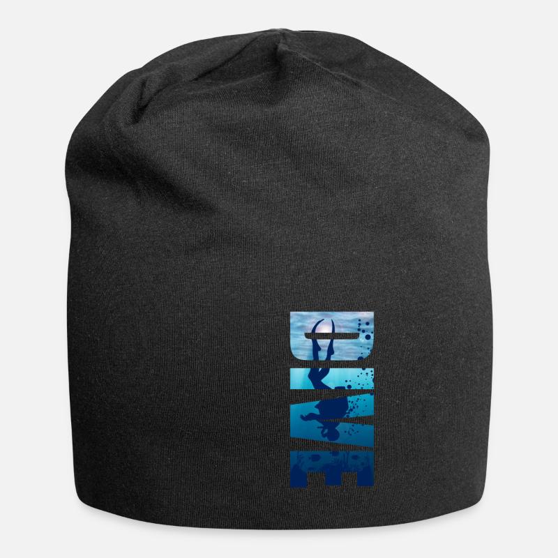 Taucher Dive Divemaster Tauchen Diver Meer - Jersey-Beanie - Schwarz