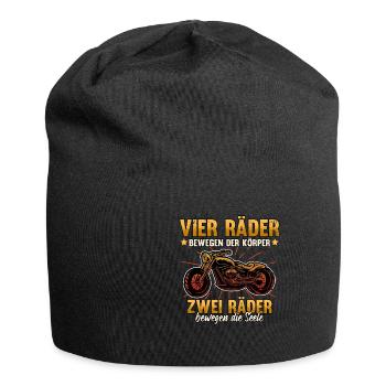 Lustig Motorrad Bike Geschenk Spruch Sarkastisch - Jersey-Beanie - Schwarz - Vorne
