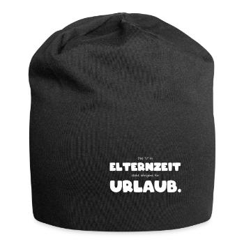 Elternzeit frischgebacken Papa Kollege Geschenk - Jersey-Beanie - Schwarz - Vorne