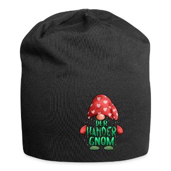 Wandern Wanderer Der Wander Gnom - Jersey-Beanie - Schwarz - Vorne