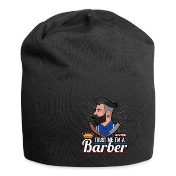 Hairdresser Trust Me I'm A Barber Barbershop - Jersey-Beanie - Schwarz - Vorne
