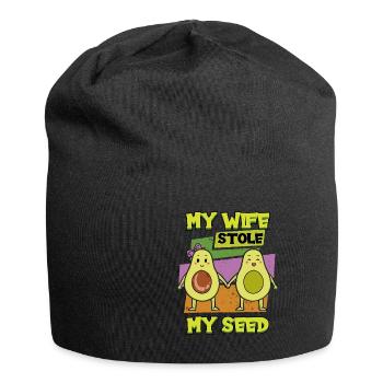 Pregnant My Wife Stole My Gender Reveal Baby - Jersey Beanie - black - Front