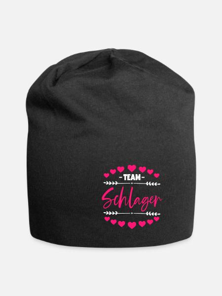 Schlagerparty Frauen Team Schlager - Jersey-Beanie - Schwarz
