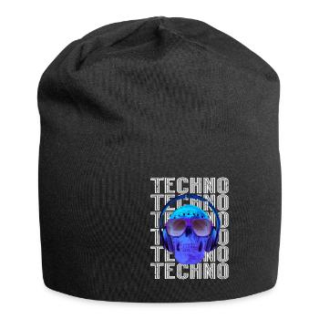 Musique techno - Bonnet en jersey - noir - Devant