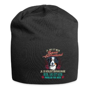 Berner Sennenhund Problem - Jersey-Beanie - Schwarz - Vorne