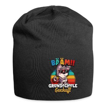Bääm Grundschule Geschafft - Jersey-Beanie - Schwarz - Vorne