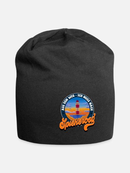 Spiekeroog - Jersey-Beanie - Schwarz