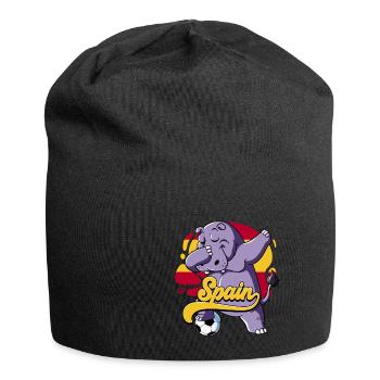 Spanien Fußball - Jersey-Beanie - Schwarz - Vorne