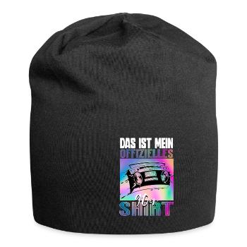 90er Jahre - Jersey-Beanie - Schwarz - Vorne